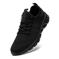 Lightweight Men's Sport Shoes: Breathable White Sneakers for Outdoor and Running Activities