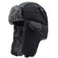 Unisex Hat: Warm Trooper Bomber with Ear Flaps – Winter Ski Hat with Faux Fur