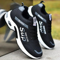 Comfortable Men's Casual Running Shoes: Fashionable, Non-slip Leather Tennis Sneakers