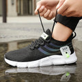 Breathable Lightweight Men's Sport Shoes: Outdoor Mesh, Black Running, Athletic Jogging and Walking