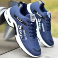 Comfortable Men's Casual Running Shoes: Fashionable, Non-slip Leather Tennis Sneakers