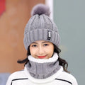 Brand Winter Knitted Scarf Hat Set: Warm Skullies Beanies for Stylish Outdoor Wear