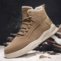 Stylish Autumn-Winter Boots for Men: Plush Insulation, Outdoor, Anti-Slip, Durable Snow Cotton Shoes