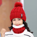 Brand Winter Knitted Scarf Hat Set: Warm Skullies Beanies for Stylish Outdoor Wear