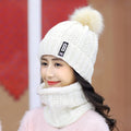 Brand Winter Knitted Scarf Hat Set: Warm Skullies Beanies for Stylish Outdoor Wear