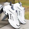 Comfortable Men's Casual Running Shoes: Fashionable, Non-slip Leather Tennis Sneakers