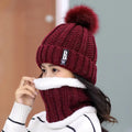 Brand Winter Knitted Scarf Hat Set: Warm Skullies Beanies for Stylish Outdoor Wear