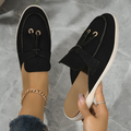 Varanda® New Casual Flat Bottom Mules Lock Tassel Loafers