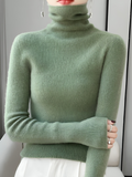 Varanda® Women Turtleneck Sweater Wool Soft Kniwear