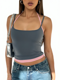 Varanda® New Adjustable Straps Square Neck Backless Tank Tops